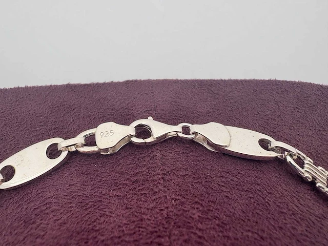 Zilveren collier - afbeelding 2 van  2