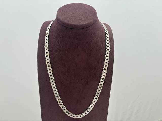 Zilveren collier - afbeelding 1 van  2
