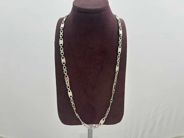 Zilveren collier - afbeelding 1 van  2
