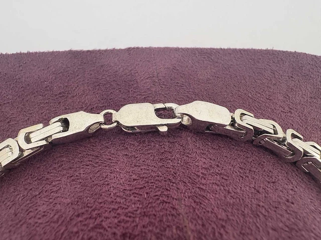 Zilveren collier - afbeelding 2 van  2