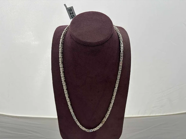 Zilveren collier - afbeelding 1 van  2