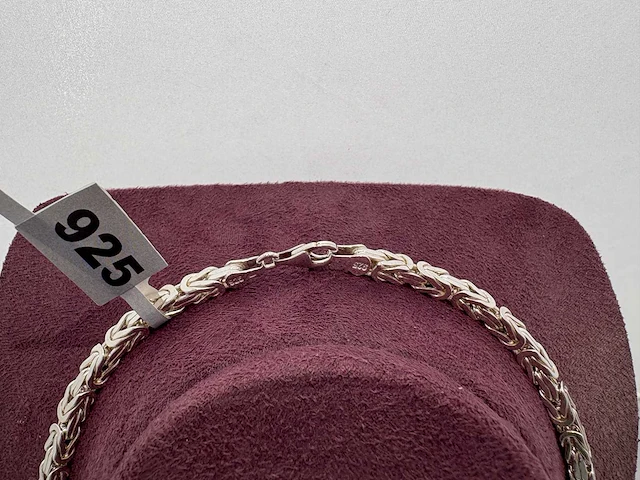 Zilveren collier - afbeelding 2 van  2