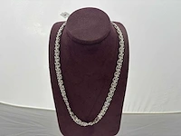 Zilveren collier - afbeelding 1 van  2