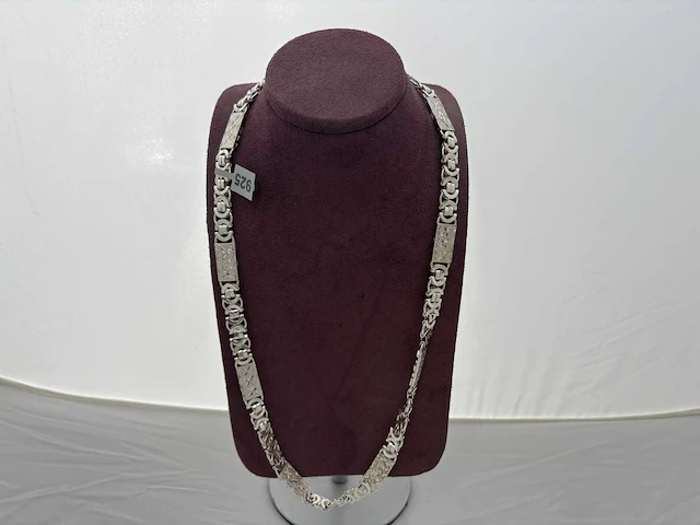 Zilveren collier - afbeelding 1 van  2