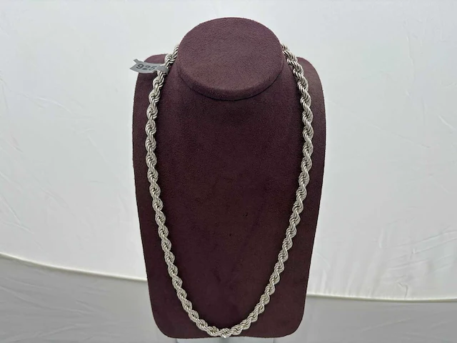 Zilveren collier - afbeelding 1 van  2