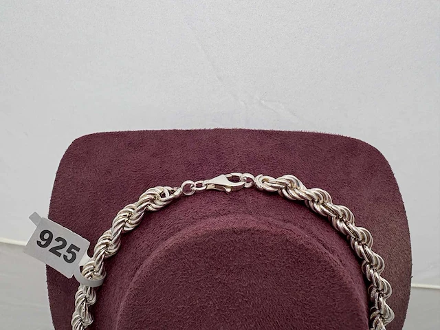 Zilveren collier - afbeelding 2 van  2