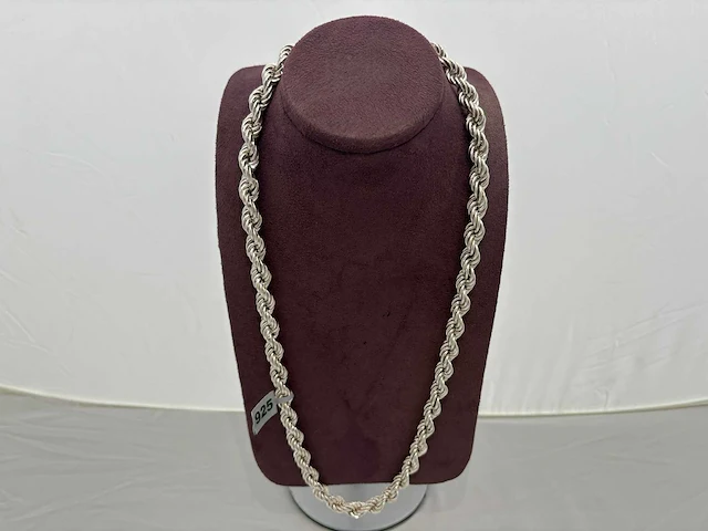 Zilveren collier - afbeelding 1 van  2