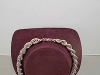 Zilveren collier - afbeelding 2 van  2