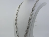 Zilveren collier - afbeelding 1 van  6