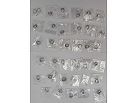 Zilveren creolen (35 paar)