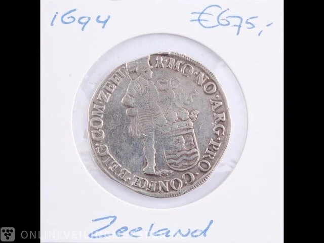 Zilveren dukaat zeeland , 1694 - afbeelding 1 van  2