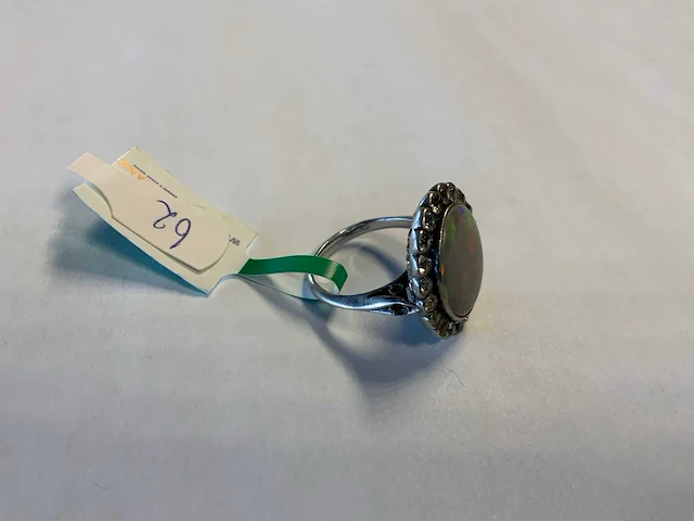 Zilveren entourage ring - afbeelding 2 van  4