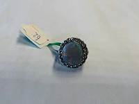 Zilveren entourage ring - afbeelding 3 van  4