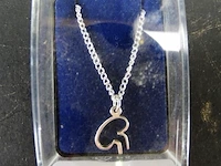Zilveren?. hanger in cassette - afbeelding 1 van  3