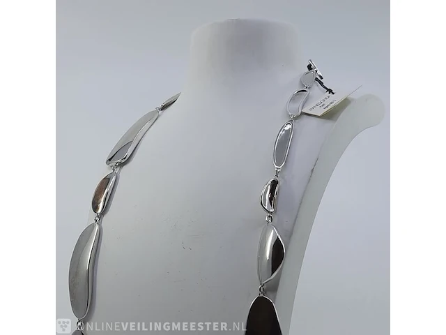Zilveren ketting, armband en 2x ring - afbeelding 7 van  17