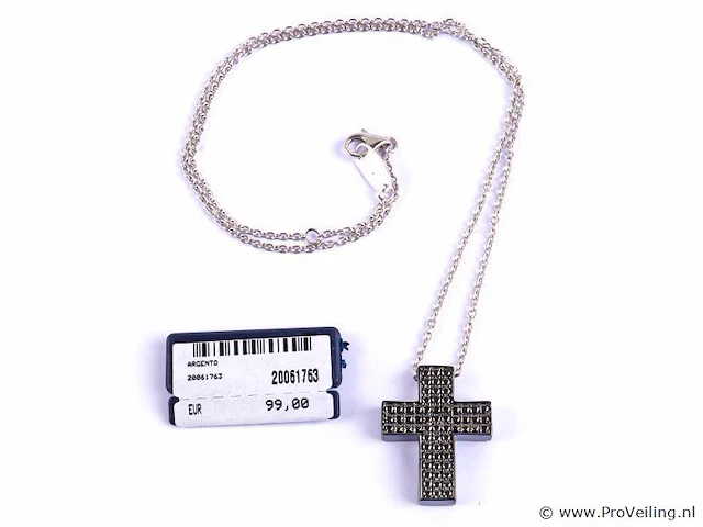 Zilveren ketting - afbeelding 1 van  6