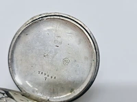Zilveren mechanisch zakhorloge - afbeelding 6 van  7