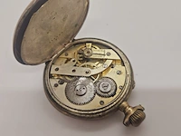 Zilveren mechanisch zakhorloge - afbeelding 7 van  7