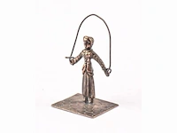 Zilveren miniatuur touwtje springen - afbeelding 2 van  3