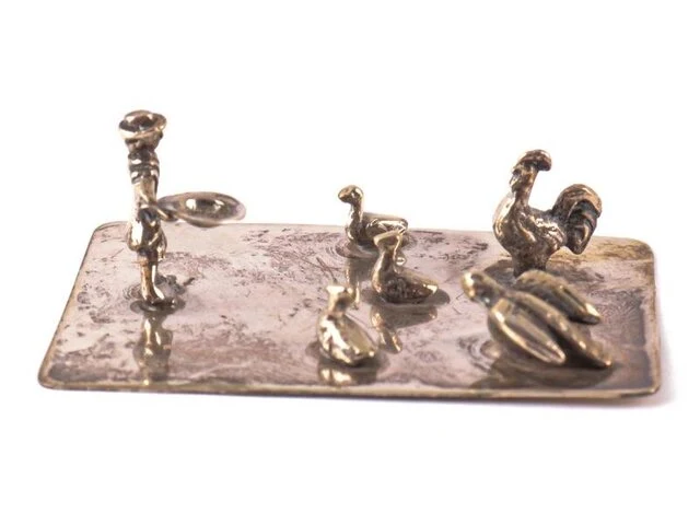 Zilveren miniatuur - afbeelding 1 van  3