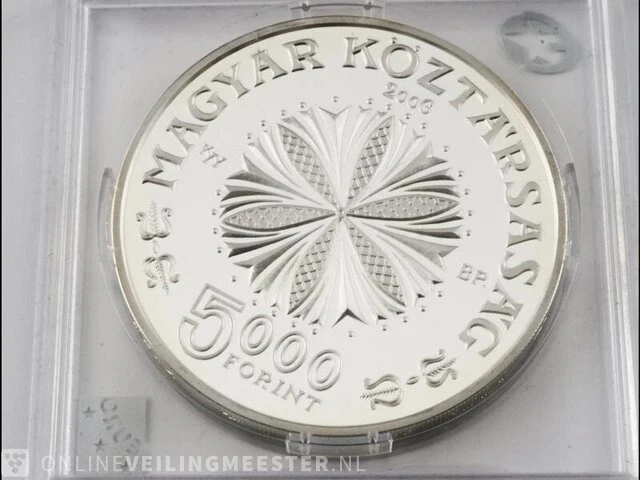 Zilveren munt 5.000 forint hongarije(31,46 gram) - afbeelding 2 van  2