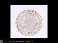 Zilveren munt koningin wilhelmina , 1897 - afbeelding 1 van  2