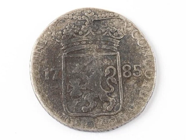 Zilveren munt nederland 1785 - afbeelding 2 van  2