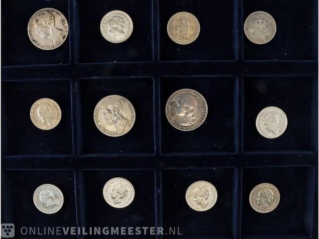 Zilveren muntencoll. kon willem en kon wilhelmina - afbeelding 3 van  9