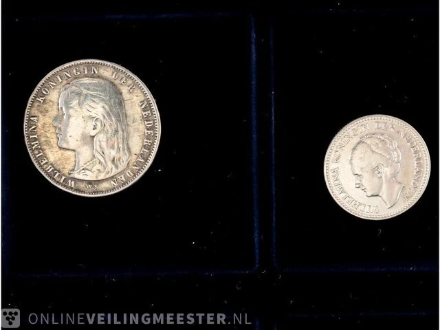 Zilveren muntencoll. kon willem en kon wilhelmina - afbeelding 6 van  9