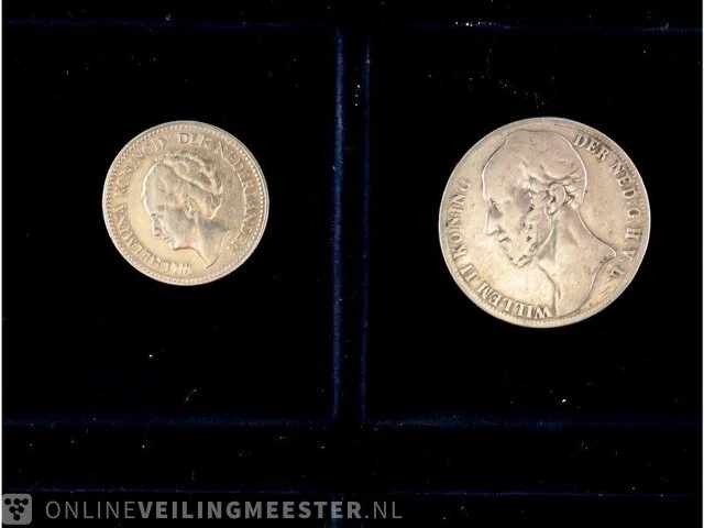 Zilveren muntencoll. kon willem en kon wilhelmina - afbeelding 7 van  9