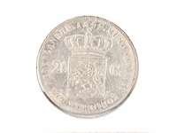 Zilveren rijksdaalder koning willem 1847 - afbeelding 2 van  2