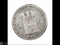 Zilveren rijksdaalder koning willem 1868 - afbeelding 2 van  2