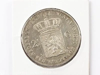 Zilveren rijksdaalder koning willem 1868 - afbeelding 2 van  2