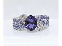 Zilveren ring met 3,60 crt. diamant - afbeelding 1 van  8