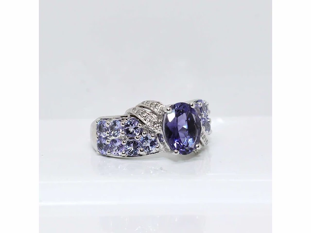 Zilveren ring met 3,60 crt. diamant - afbeelding 8 van  8