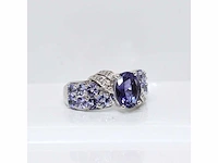 Zilveren ring met 3,60 crt. diamant - afbeelding 8 van  8