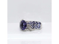 Zilveren ring met 3,60 crt. diamant - afbeelding 2 van  8
