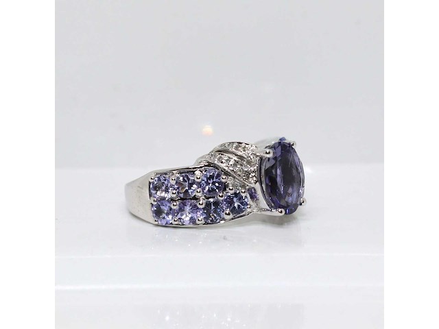 Zilveren ring met 3,60 crt. diamant - afbeelding 5 van  8