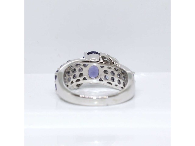 Zilveren ring met 3,60 crt. diamant - afbeelding 6 van  8