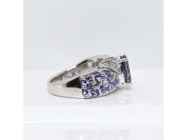 Zilveren ring met 3,60 crt. diamant - afbeelding 7 van  8