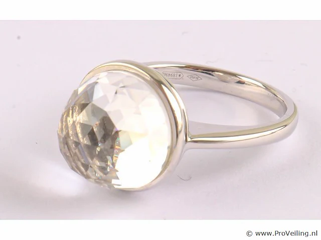 Zilveren ring met diamantje - afbeelding 10 van  11
