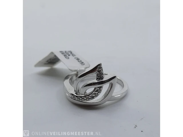 Zilveren ring met zirkonia - afbeelding 8 van  8