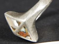 Zilveren? ring - afbeelding 1 van  3