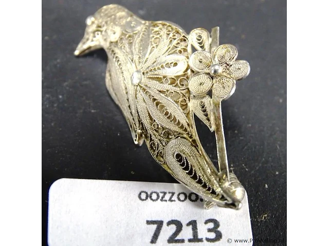 Zilveren?. villegrain broche - afbeelding 1 van  3