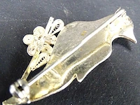 Zilveren?. villegrain broche - afbeelding 3 van  3