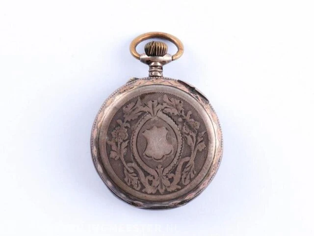 Zilveren zakhorloge - afbeelding 2 van  3