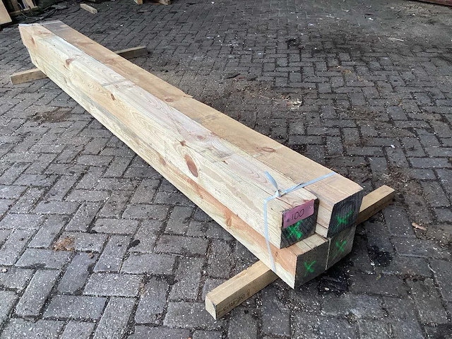 Zilverspar - kopmaat 150x150mm - balken (4x) - afbeelding 1 van  9