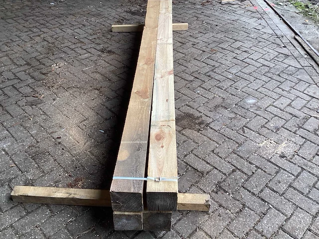 Zilverspar - kopmaat 150x150mm - balken (4x) - afbeelding 4 van  9