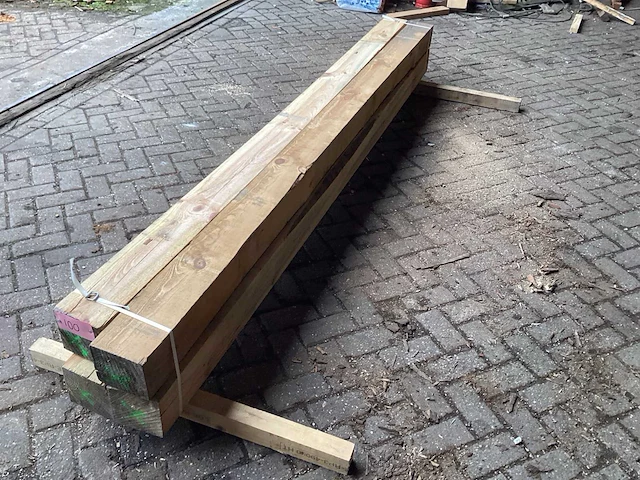 Zilverspar - kopmaat 150x150mm - balken (4x) - afbeelding 7 van  9