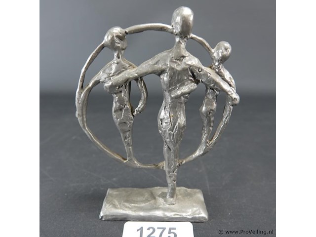 Zilvertinnen sculptuur - afbeelding 1 van  5